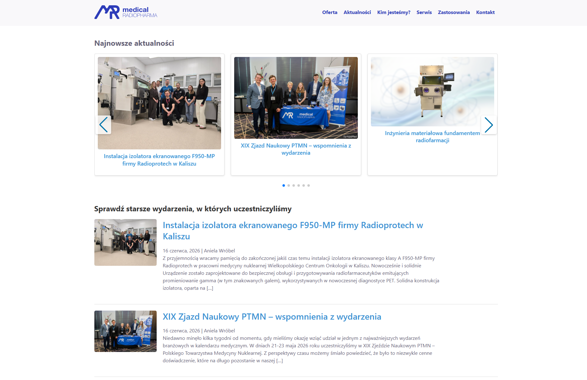 merad.pl — medtech corporate website — 2